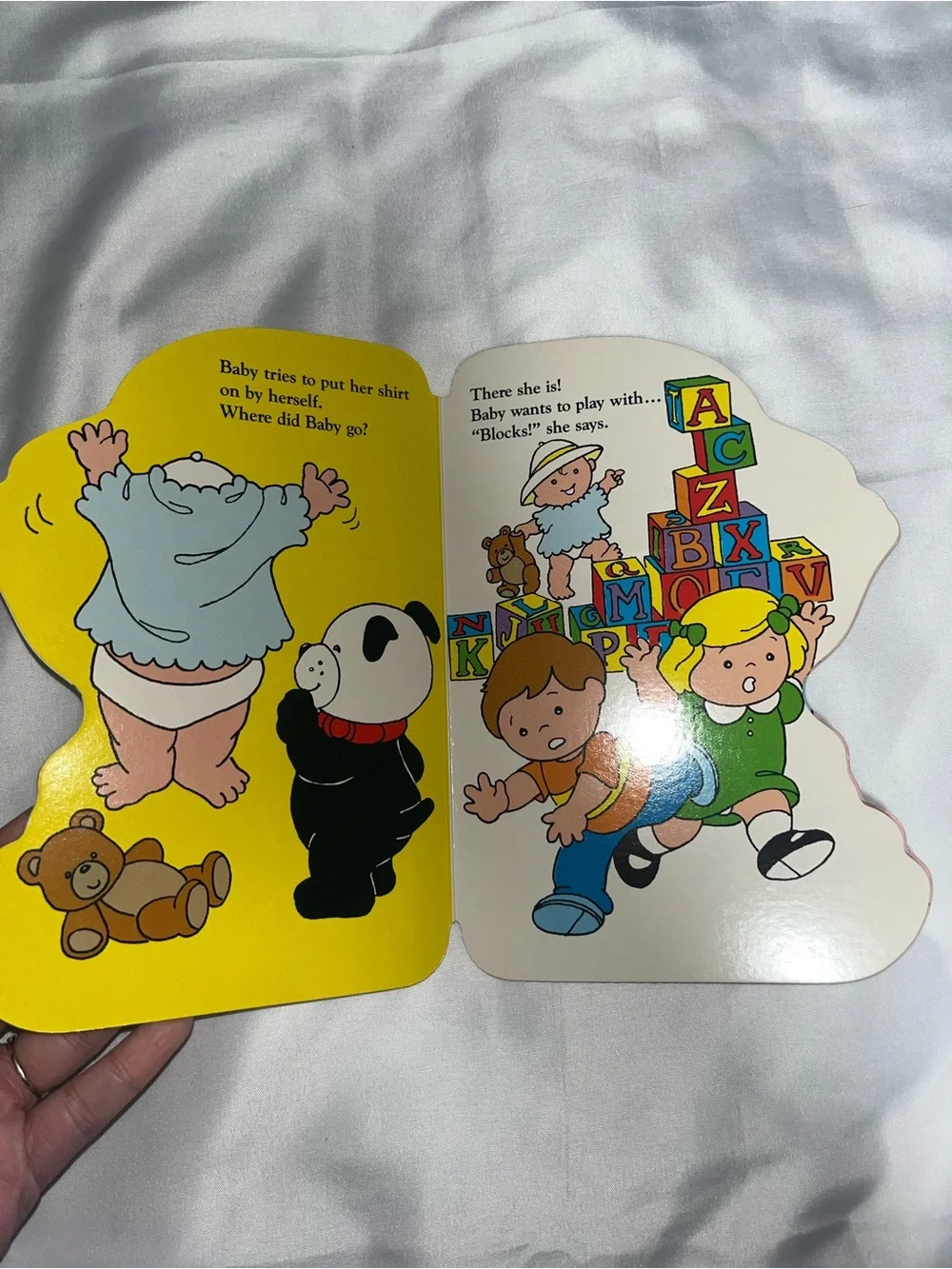 Vintage 1987 Meet Baby Fisher Price Little People Board Book RARE